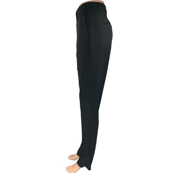 Zara Women's Black Straight Leg High Waist Ankle Career Trousers Dress Pants 30 - Picture 2 of 5